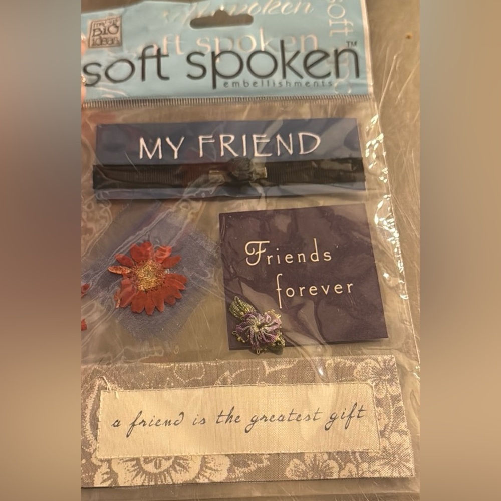 Soft Spoken - Friendship Embellishments Set